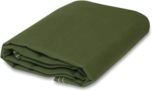 Miniatura 11 de CCS CHICAGO CANVAS & SUPPLY - Lona de lona de hierro impermeable extra resistente con ojales inoxidables para uso industrial y comercial, color Azul