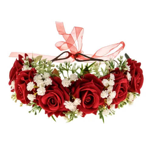 Miniatura 10 de Vividsun - Corona floral y ajustable para usar en bodas, festivales y sesiones de foto