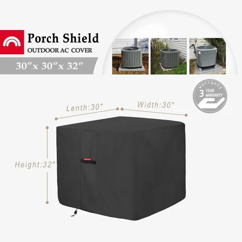 Miniatura 2 de Porch Shield Cubiertas impermeables para aire acondicionado – Cubierta cuadrada resistente para aire acondicionado para unidad exterior de hasta 30