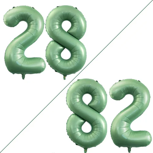 Miniatura 18 de Goer, conjunto de globos de papel aluminio para decoraciones de cumpleaños, globos de las letras de feliz cumpleaños y de números Oro