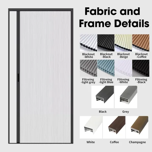 Miniatura 6 de MaKefeile Puerta celular plegable de acordeón sin perforaciones para puertas celulares, puertas correderas para dormitorios, pasillos, divisores