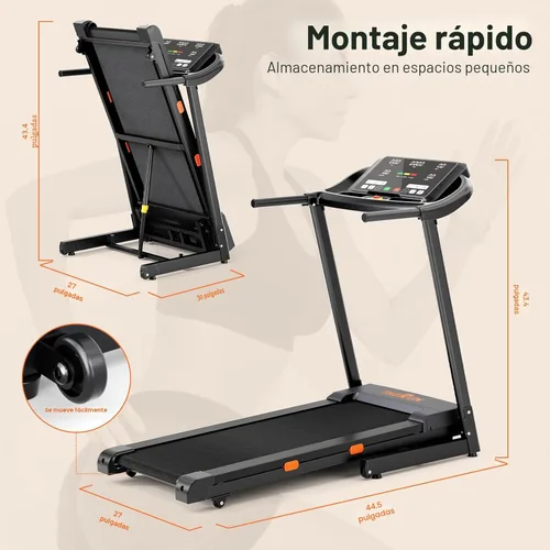 Miniatura 2 de THERUN Incline Treadmill, 0-12% Auto Incline Treadmill for Running and Walking, 300 lbs Weight Capacity, Wide Belt,3.0HP,18" LED Screen, 2 Layers