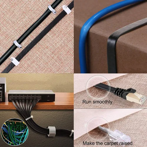 Miniatura 6 de BUSOHE Cable Ethernet Cat8 de 10 pies, paquete de 5 unidades, multicolor, Cat-8 plano RJ45 para computadora, Internet LAN, red Ethernet, cable