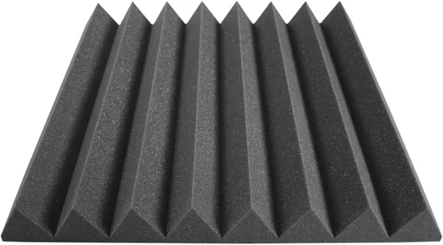 Miniatura 36 de Paneles de espuma acústica de 24 x 24 pulgadas, paquete de 12, 48 pies cuadrados, utilizados para reducción de sonido de estudio de grabación