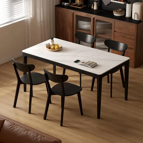 Miniatura 9 de Sillas de Comedor de Roble, Sillas de Cocina, Silla de Comedor Moderna de Madera Maciza 100% con Respaldo Curvo, Silla de Comedor para Cocina, Sala
