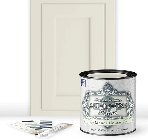 Miniatura 146 de Pintura TODO EN UNO, Abbey (gris cálido), Muestra de 8oz - Pintura duradera para gabinetes y muebles. Imprimación y capa superior incorporadas,