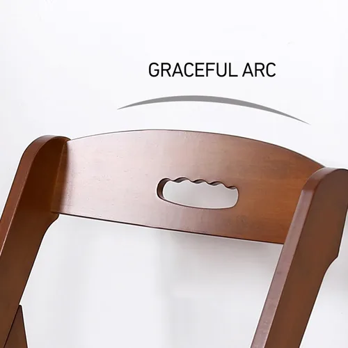 Miniatura 6 de Mid Century Dining Chair, Portable Folding Chair with Handle, Zero Gravity Lounge Chair for Patio, Porch, Wedding, Party, Event(Brown,Large)