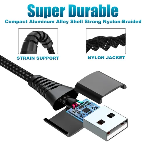 Miniatura 3 de [Certificado Apple MFi] Cable de carga corto para iPhone (paquete de 3 de 8 pulgadas), cable de carga USB a Lightning para Apple, cable de carga