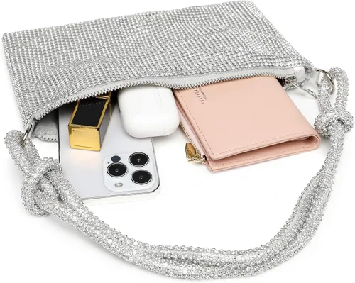 Miniatura 5 de Covelin Bolso de mano de diamante brillante de moda para mujer