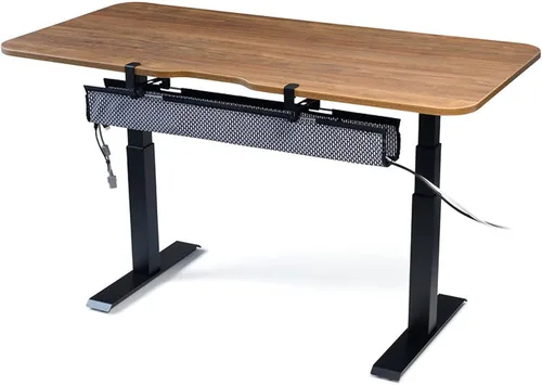 Miniatura 13 de PERFECT POSTURE Organizador de cables de malla, organización de cables debajo del escritorio con correas ajustables, malla flexible, diseño de fácil
