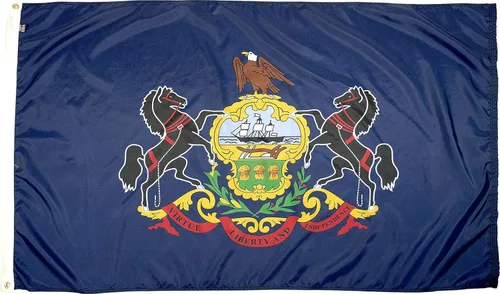 Miniatura 79 de FlagSource Bandera del estado de nailon de Iowa, fabricada en los Estados Unidos, 4 x 6 pies Iowa 4x6