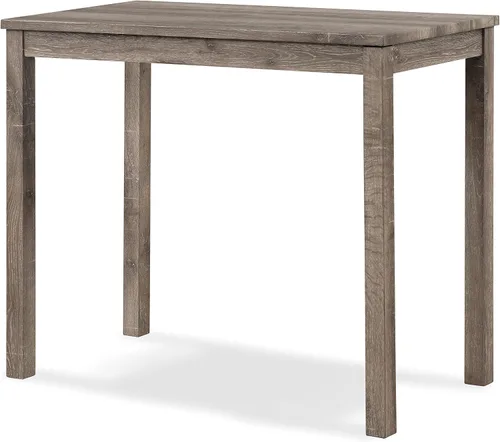 Miniatura 4 de Sora Wood - Juego de comedor de 3 piezas, altura de mostrador, color gris pardo Topo