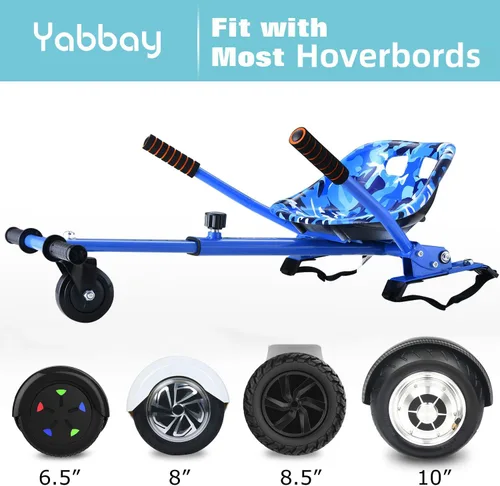 Miniatura 4 de Eco-Friendly Hoverboard Seat Attachment - Cool Seat, Swivel Wheel, Adjustable Length - Compatible with 6.5", 8", 8.5", 10" Hoverboards - Safe & Azul