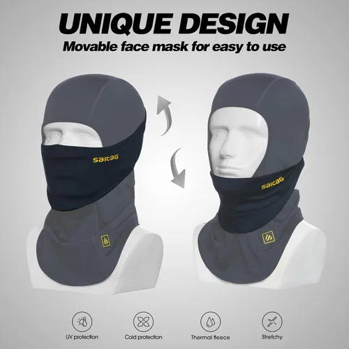 Miniatura 5 de Pasamontañas a prueba de viento, máscara de esquí para clima frío, para mantener el calor, para invierno, motociclismo, pesca en hielo, hombres