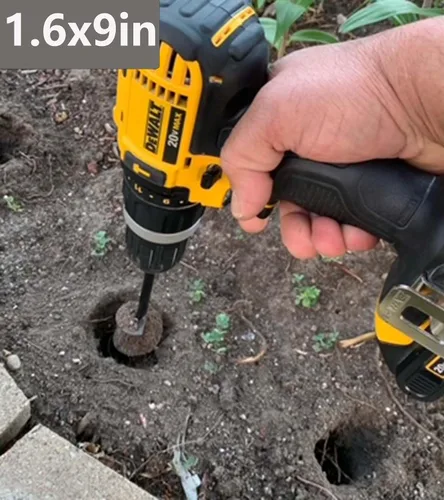 Miniatura 3 de Juego de 5 brocas helicoidales para plantar, broca helicoidal de jardín de alta resistencia, herramienta plantadora de bulbos para plantar plantas