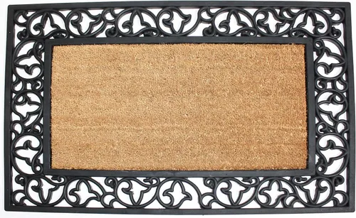 Miniatura 9 de DII Colección de felpudos de goma para todo tipo de clima, 18x30, entramado de diamante marrón