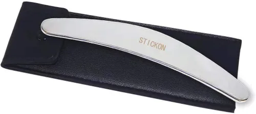 Miniatura 6 de STICKON Herramienta de masaje de raspado Gua Sha de acero inoxidable, herramientas IASTM, gran herramienta de movilización de tejidos blandos