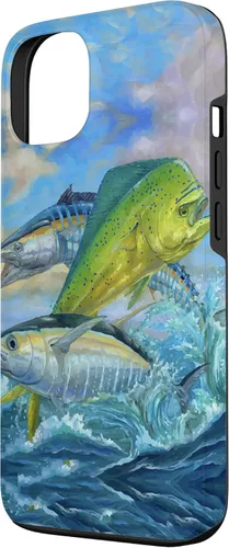 Miniatura 2 de iPhone 13 lindo Mahi Mahi verde pesca atún caso