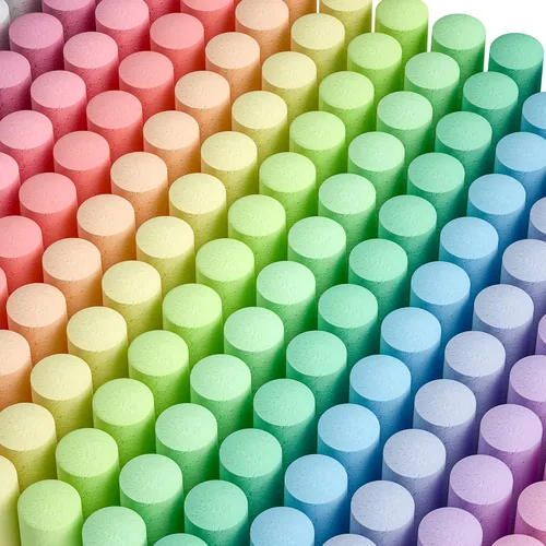 feela Paquete de 168 tizas para acera, juego de tizas para acera para niños, a granel, ideal para niños y familias, pintura en acera, pared,