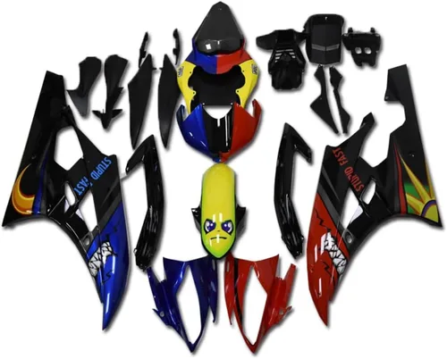 Miniatura 20 de Nardo gris carenado apto para Yamaha 2006 2007 YZF R6 inyección ABS plásticos carrocería kit cuerpo cuerpo cuerpo trabajo 06 07 YZF-R6