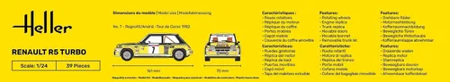 Miniatura 5 de Heller Kit de construcción de modelos de coche Renault R5 Turbo