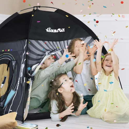Miniatura 7 de NARMAY® Play Tent Space World Dome - Tienda de campaña para niños, diversión en interiores y exteriores, 48 x 48 x 40 pulgadas