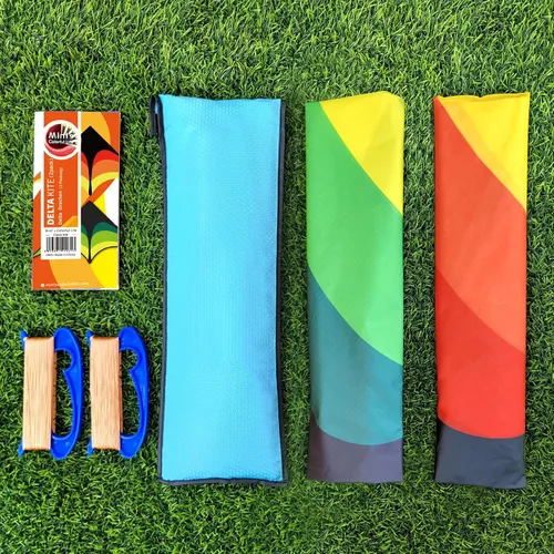Miniatura 2 de Mint's Colorful Life - Cometa Delta para niños y adultos, cometa extremadamente fácil de volar, las mejores cometas para principiantes