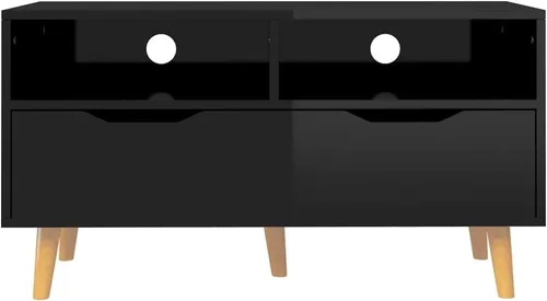 Miniatura 5 de TV Stand, Television Stands Media Console Entertainment Center Console Table Suitable for Living Room Home Office Bedroom Lounge High Gloss Black