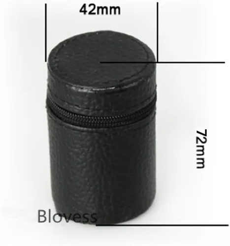 Miniatura 7 de Yueton® Juego de 4 vasos de chupito de acero inoxidable con estuche de transporte de cuero negro (1.0 fl oz)