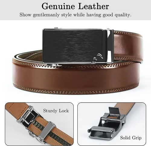 Miniatura 5 de Coipdfty Inclusive series Ratchet Belt for Men - Mens Belt Leather 1 38" for Casual Jeans
