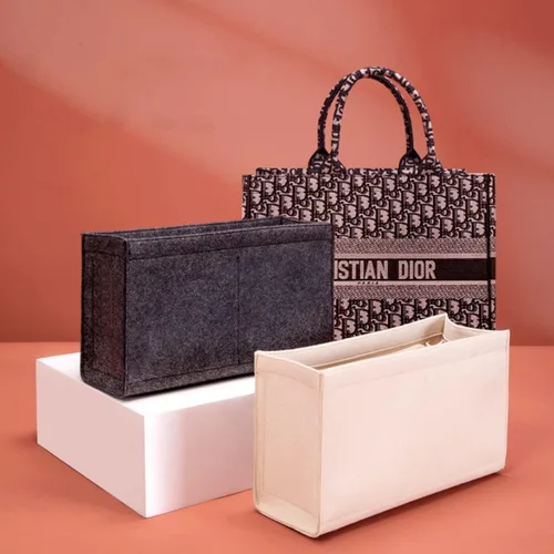 Miniatura 6 de Lckaey organizador de bolsas para dior book tote medium small book tote insert2008beige-S