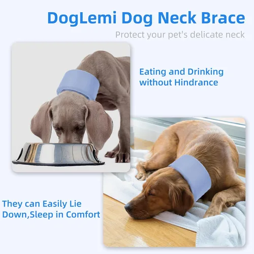 Miniatura 5 de Cuello para perro para mascotas, recuperación después de la cirugía, ajustable, transpirable, cuello cervical, cono de recuperación, cono de cabeza