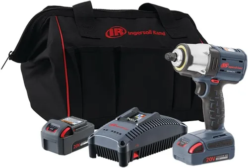 Ingersoll Rand W5133-K22 - Llave de impacto inalámbrica IQV20 de 3/8 pulgadas y kit de batería con motor sin escobillas, luz LED de 360 grados, par