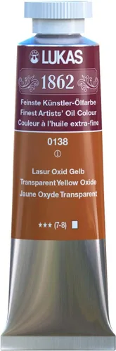 Miniatura 135 de Lukas 1862 Pintura al Óleo para Artistas Profesionales - Colores Tierra Amarillentos, 37 mL - Juego de 4 - Destacada Resistencia a la Luz, Sin