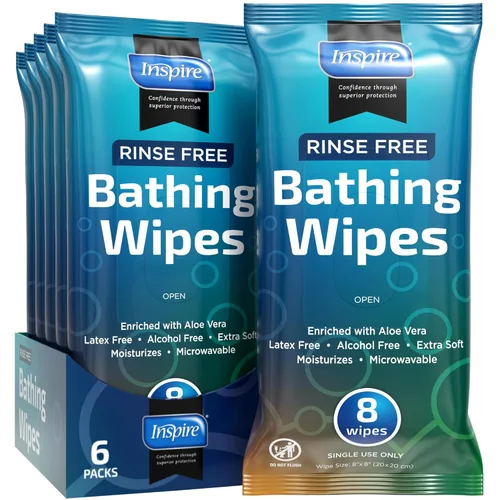 Toallitas húmedas para adultos | Paños de lavado para adultos extra grandes, toallitas de baño para incontinencia, 8 x 12 pulgadas