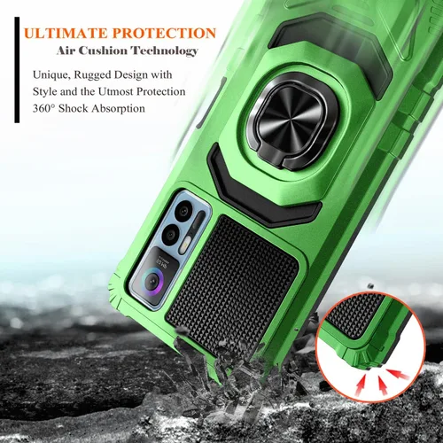 Miniatura 5 de NZND Funda para TCL 30 5G /TCL 30 /TCL 30 Plus con protector de pantalla de vidrio templado (cobertura máxima), protección de cuerpo completo
