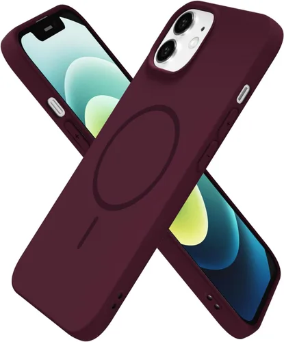 Miniatura 138 de oakxco Funda de silicona Mag Safe para iPhone 17 Pro Max, funda magnética delgada y fina compatible con carga inalámbrica MagSafe, bonita funda Negro