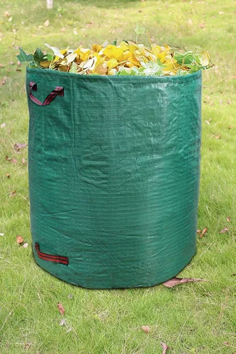 Miniatura 2 de IME Bolsa de hojas de césped reutilizable para jardinería, 272L, verde, 1 unidad