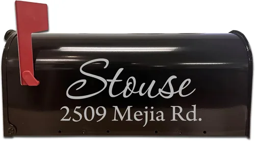 Miniatura 11 de Calcomanías personalizadas para buzón de correo VWAQ-CMB1 (12 x 6 pulgadas, negro)