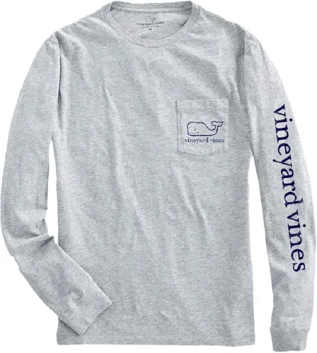 Miniatura 2 de vineyard vines Kids' Long-Sleeve Vintage Whale Garment-Dyed Pocket Tee