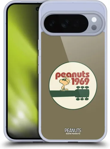 Miniatura 121 de Head Case Designs Funda de gel Woodstock 50th con licencia oficial de Peanuts Snoopy Guitar 1969 [protección de grado militar] compatible