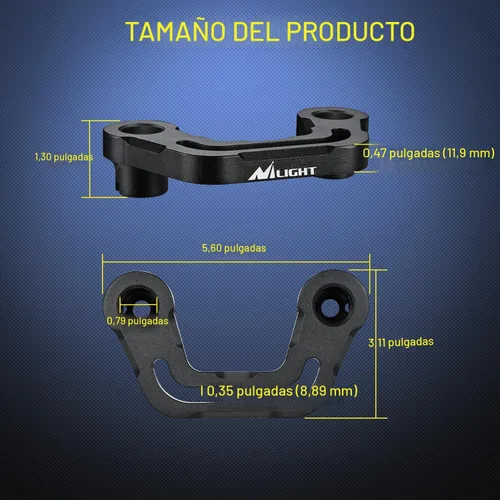 Miniatura 6 de Nilight Soporte de montaje de luz para capó para pilar A delantero Auxiliar Offroad LED Pod Luces de trabajo en Jeep Wrangler JL/JLU 2020-2023 Pilar