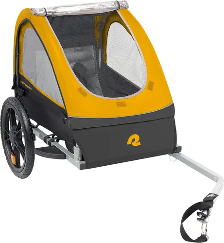 Miniatura 8 de Retrospec Rover - Remolque para bicicleta para niños, individual y doble pasajero, plegable