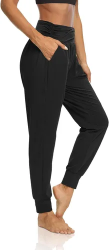 Miniatura 2 de DIBAOLONG - Pantalones de yoga sueltos para hacer ejercicio, casuales, cómodos, con bolsillos