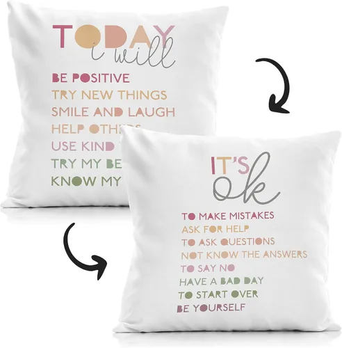 Miniatura 8 de Funda de almohada bohemia para aula, funda de almohada reversible con corazón de 18 x 18 pulgadas, fundas de almohada para sofá de guardería