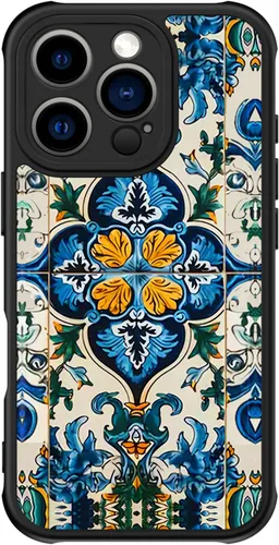 Miniatura 120 de FUNMIKO Funda para iPhone 16 Plus, carga inalámbrica y protección de grado militar, diseño floral moderno para mujeres y niñas, funda antideslizante