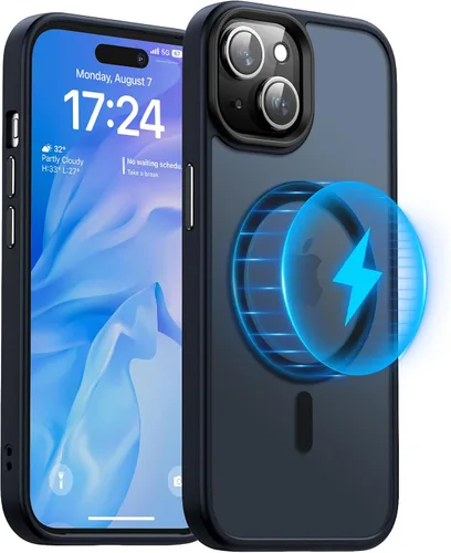 Miniatura 34 de Meifigno Magic Mag Series - Funda diseñada para iPhone 15 Pro, protección de grado militar y compatible con MagSafe, parte trasera mate translúcida