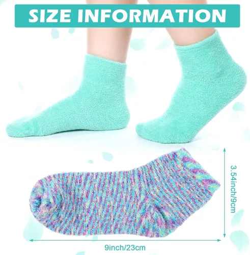 Miniatura 2 de Tarpop 3 pares de calcetines de aloe para mujer, calcetines de spa hidratantes para el día de San Valentín, para pies secos y agrietados, gel