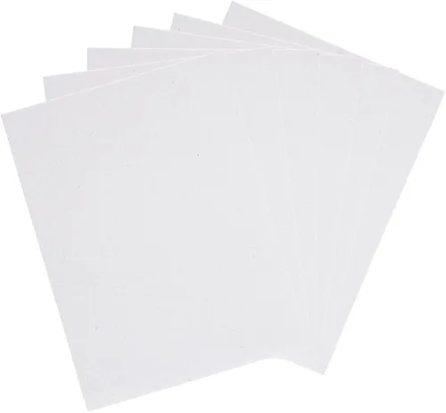 Miniatura 5 de Mega Crafts 6 hojas metálicas de espuma EVA de 9 x 12 pulgadas, papeles con purpurina azul brillante con parte trasera adhesiva, álbumes