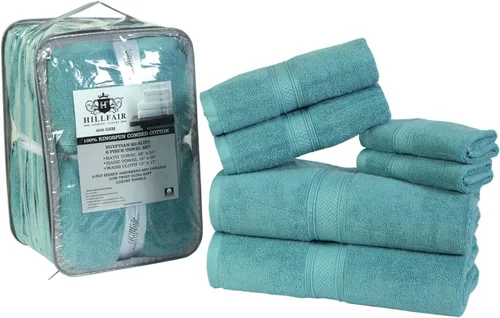 Miniatura 32 de HILLFAIR 600 GSM- 40 x 80 pulgadas- 100% algodón juego de 2 toallas de baño XXL extragrandes- suaves altamente absorbentes toallas de baño jumbo